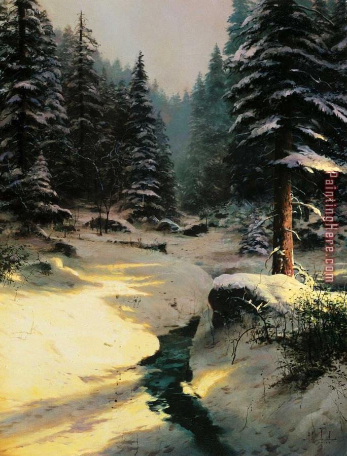 Thomas Kinkade Winter Light